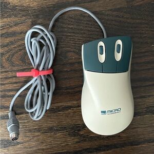 Vintage Micro Innovations 4 Button Mechanical Trackball Mouse PS/2